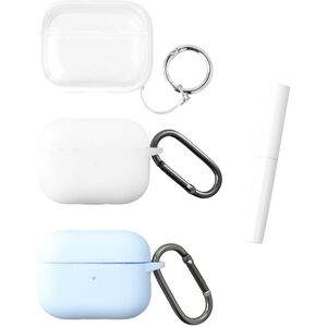 4smarts Case Set Omega AirPods Pro2,3er Set weiß, hellblau
