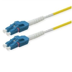 Kabel światłowodowy ROLINE, Duplex, 9/125m, OS2, LC/LC, UNIBOOT, żółty, 5 m
