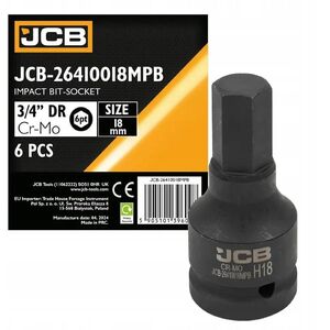 JCB Καρυδάκι-μπιτ κρούσης 3/4" 18mm (6-γωνιακό)