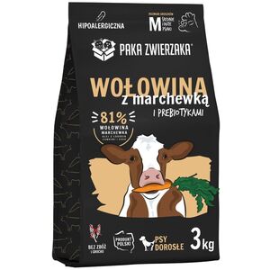 Paka Zwierzaka Έβδομος Ουρανός Βοδινό με καρότο ''M'' 3kg