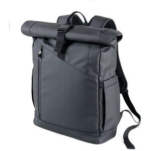 TROIKA Roll Top Rucksack TROIKA BLACK ROLL TOP
