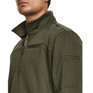 Φούτερ με φερμουάρ 1/2 Under Armour Tac Rival Job Fleece - marine green/marine green