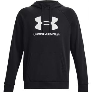 Φούτερ με κουκούλα Under Armour Rival Fleece Logo Hoodie - μαύρο/λευκό