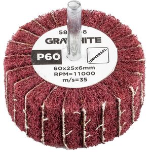 Λειαντικός τροχός με άξονα 60 x 25 x 6 mm, P60