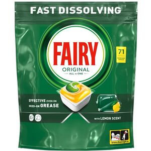Fairy Original All in One ταμπλέτες πλυντηρίου πιάτων Λεμόνι, 71 τεμ