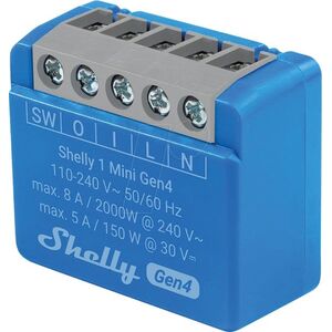 Shelly Ρελέ "1 Mini Gen4 2er Pack" max 8A 1 Κανάλι WLAN Matter Zigbee Bluetooth