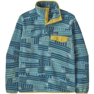 Μπλούζα χωρίς κουκούλα Patagonia Lightweight Synch Snap-T Pullover - quilty fitz/wetland blue