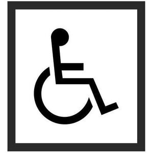 ΑΥΤΟΚΟΛΛΗΤΟ WC ΓΙΑ ΑΜΕΑ 130X130MM