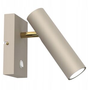 Luminex Axion 256 απλίκα τοίχου σποτ 1x8W GU10 μπεζ/χρυσό