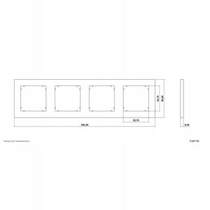 Τετράγωνη καθολική κορνίζα Karlik Taupe Mini 60MR-4 γκρι