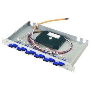 TELEGRTNER 19 BASIS eco, z zamontowanymi adapterami i kolorowymi pigtailami