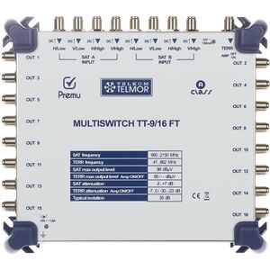 MULTISWITCH TT-9/16-FT-PREMU 9 WEJŚĆ / 16 WYJŚĆ PREMU TELMOR
