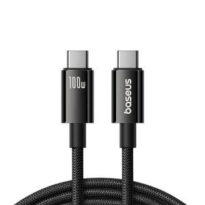 Baseus Cable USB Tungsten Gold USB-C to USB-C 100W 1,5m black (P10319800111-00) (BASP10319800111-00) έως 12 άτοκες Δόσεις