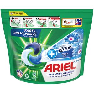 ΚΑΨΟΥΛΕΣ ΠΛΥΣΙΜΑΤΟΣ ARIEL ΦΡΕΣΚΟΣ ΑΕΡΑΣ 36ΤΕΜ