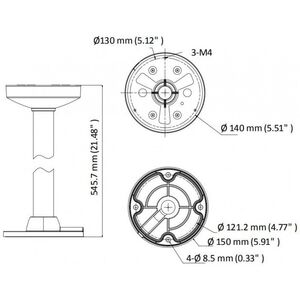 Hikvision Hikvision DS-1271ZJ-140-DM45 Pendant Mount