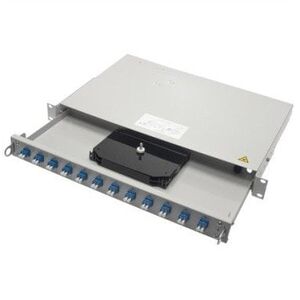TELEGRTNER 19 FO Patch Panel PRO-V 1U, PROFI V, adapter 24xLC-D