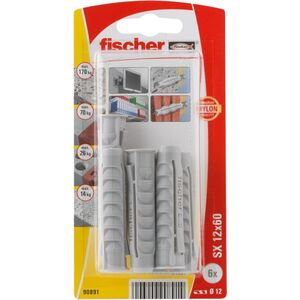 Ούπα Fischer SX 12 x 60 mm, 6 τεμ.