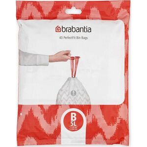 Brabantia Worki na śmieci PerfectFit rozmiar B 5L 40szt 137747