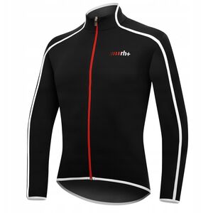 Μπλούζα ποδηλασίας RH+ Prime LS FZ BLACK-WHITE - XL