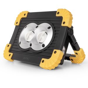 Επαναφορτιζόμενος φορητός προβολέας LED ENTAC, IP65, 6W+1W, 240lm, 2x18650 μπαταρίες, πλήρης, φορτιστής