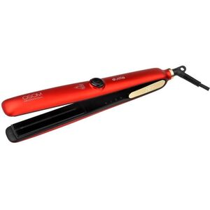 Ισιωτική μαλλιών OSOM Professional Duetto Automatic Steam & Infrared Hair Straightener Red OSOMP089RED, με λειτουργίες ατμού και υπέρυθρων, κόκκινου χρώματος