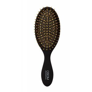 Πολυτελής βούρτσα μαλλιών OSOM Professional Hair Brush With Gold Plated Pins OSOMP2260, με επιχρυσωμένες ακίδες από ανοξείδωτο χάλυβα, μαύρου χρώματος