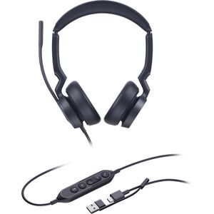 Yealink UH46 Dual UC USB-C/A Ακουστικά Ενσύρματα Κεφαλόδεσμος Γραφείο/τηλεφωνικό κέντρο USB Type-C / USB Type-A Μαύρο