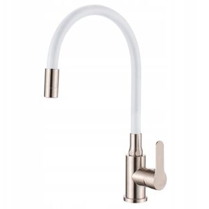 Μπαταρία κουζίνας Invena Ksanti Inox, inox/λευκό BZ-37-I02-L