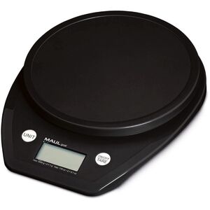 MAUL 1646090, Ηλεκτρονική ζυγαριά κουζίνας, 5 kg, 1 g, Μαύρο, Πλαστικό, Στρογγυλό