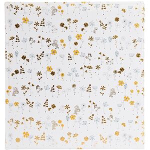 Albumas GOLDBUCH 27448 LITTLE FLOWERS WHITE 30x31/60psl. kampuciai/lipdukai, knyginio risimo, balti lapai