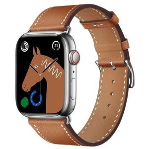 Μαγνητικό λουράκι για Apple Watch FORCELL F-Design FA20 από οικολογικό δέρμα 38 / 40 / 41 mm καφέ