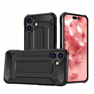 Θήκη υβριδικής θωράκισης Hybrid Armor για iPhone 16e - μαύρη