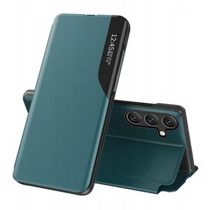 Θήκη Eco Leather View Case elegancki futerał z klapką i funkcją podstawki na Samsung Galaxy A36 - πράσινο