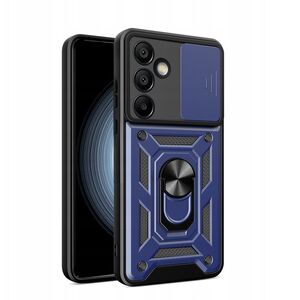 Θήκη Hybrid Armor Camshield με βάση στήριξης και κάλυμμα κάμερας για Samsung Galaxy A36 - μπλε