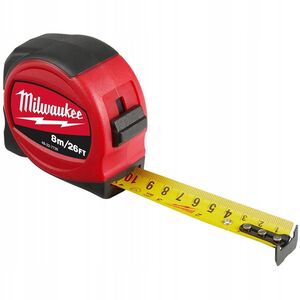 MILWAUKEE ROLLING TAPE 8m SLIM S8 26/25