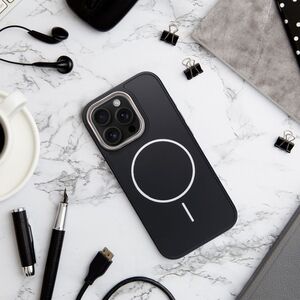 Θήκη FRAME MAG COVER συμβατή με MagSafe για IPHONE 16 μαύρο