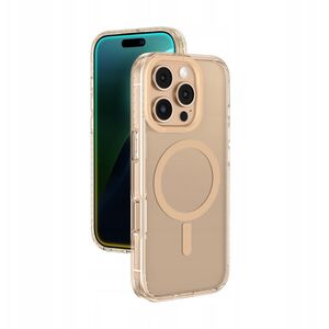 Θήκη σιλικόνης AMAZINGTHING Titan Pro Mag Case με μαγνητικό δακτύλιο για iPhone 16 Pro Max - ροζ χρυσό