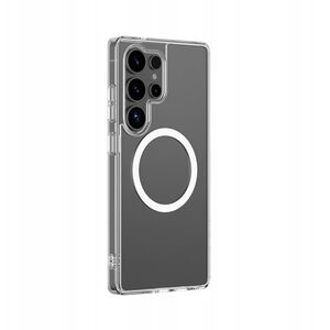 Θήκη σιλικόνης AMAZINGTHING Minimal Mag Case με μαγνητικό δακτύλιο για Samsung Galaxy S25 Ultra - διαφανές