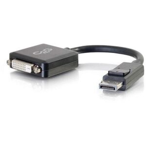 C2G 8in DisplayPort σε DVI-D Adapter - DP σε DVI D Adapter - Μαύρο - M/F - Αντάπτορας βίντεο - DisplayPort (M) σε DVI-D (W) - Μαύρο