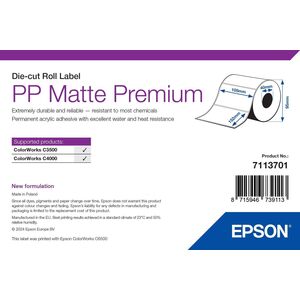 Ετικέτες PP Matte Premium Die-Cut/Roll 105mm x 152mm 185 ετικέτες