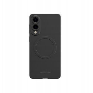 Θήκη σιλικόνης AMAZINGTHING Minimal Air Case με μαγνητικό δακτύλιο για Samsung Galaxy S25 Edge - μαύρο