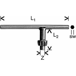 Bosch BOSCH KLUCZ DO ZĘBATYCH UCHWYTÓW WIERTARSKICH G B1607950028 - 1607950028