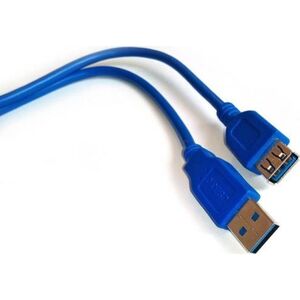 Kabel USB NB USB-A - USB-A 1.6 m Niebieski