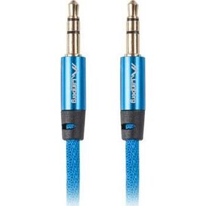 Kabel Lanberg Jack 3.5mm - Jack 3.5mm 3m niebieski (CA-MJMJ-10CU-0030-BL)