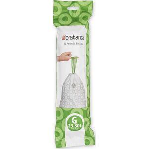 Brabantia Worki na śmieci PerfectFit rozmiar G 23-30L 10szt 138386