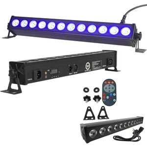 LIGHT4ME DECO BAR 12 RGB listwa oświetleniowa belka LED oświetlenie sceniczne dekoracja światłem pilot 12x3W