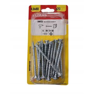 ΒΙΔΕΣ ΞΥΛΟΥ REG TORXWKSS 6.0X80 20PCS