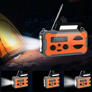 Ραδιόφωνο PRISTAR FM με φακό 4000 mAh YX328 πορτοκαλί