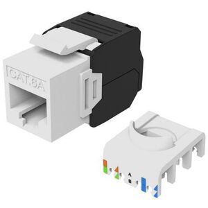 Equip Keystone Jack μη θωρακισμένο Cat.6A εργαλείο 8 τεμ. λευκό