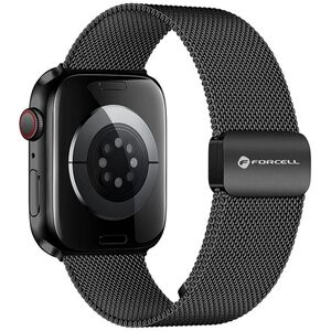 Μαγνητικός χαλύβδινος ιμάντας για Apple Watch FORCELL F-Design FA14 42 / 44 / 45 / 49 mm μαύρος